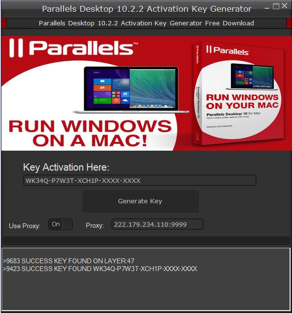 Parallels 10 for mac activation key